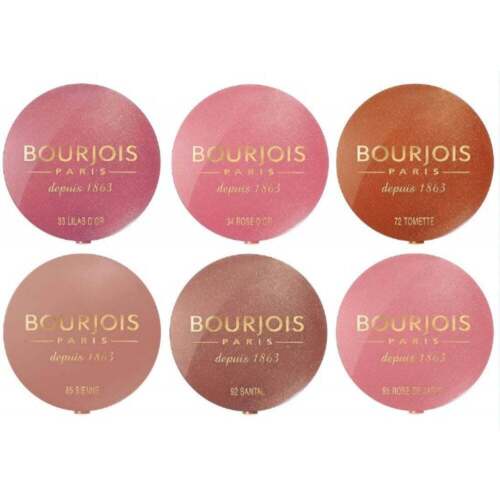 Petit blush rond Bourjois avec miroir et brosse - choisissez votre teinte - Photo 1/8