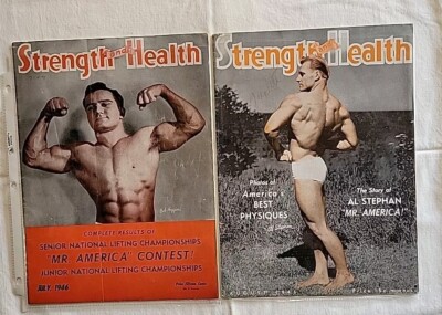 Vintage Strength and Health Mens Bodybuilding Fitness Magazines