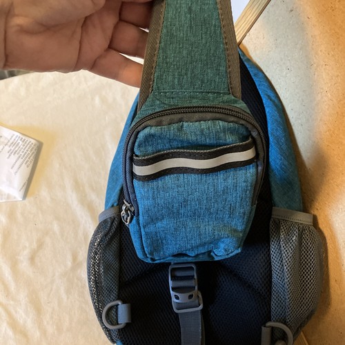 WATERFLY Teal Crossbody Sling Backpack - Picture 12 of 17