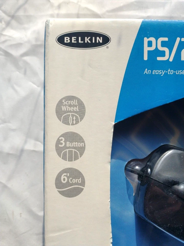 Belkin Mouse PS/2 F8E812-BLK 3 Button Scroll Wheel - Image 2 of 4