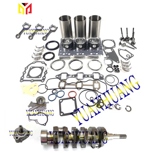D722 Overhaul Rebuild Kit Con Rod Crankshaft Water Oil Pump For KUBOTA
