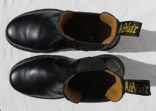 Stivali Chelsea DR. MARTENS US donna 6 EU 37 neri pelle vegan 2976 $170 - Foto 6 di 9