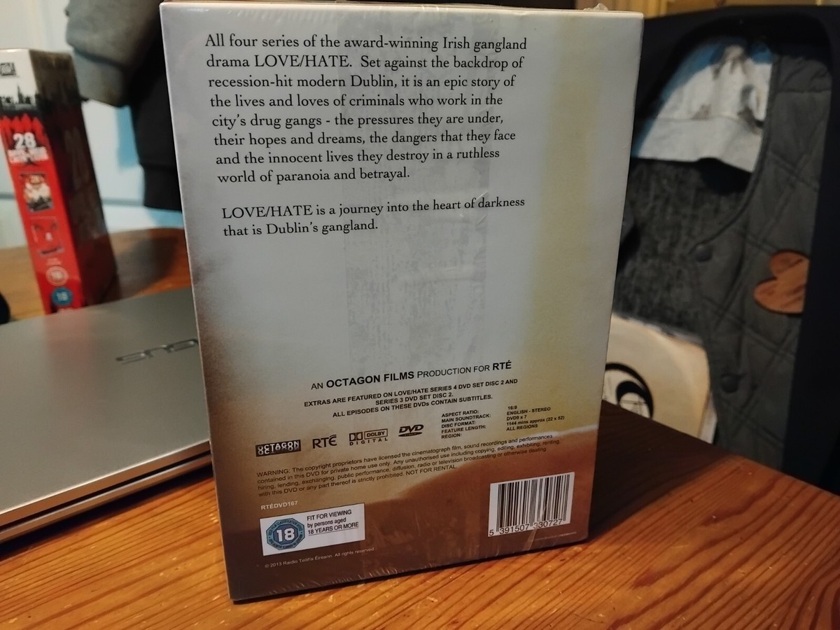 Love Hate Series Aidan Gillen Drama TV Show DVDs BOXSET