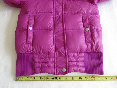 Free Country Pink Puffer Down Filled Nylon Jacket Girls Youth Sz 10 MISSING HOOD - Picture 15 of 21