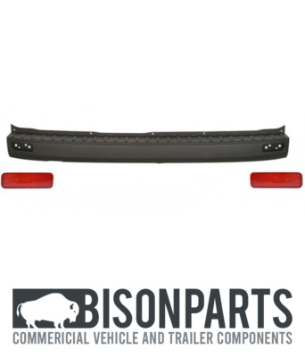 REAR BUMPER CENTRE KIT BLACK TEXTURED FITS FORD TRANSIT CUSTOM (2018 ...