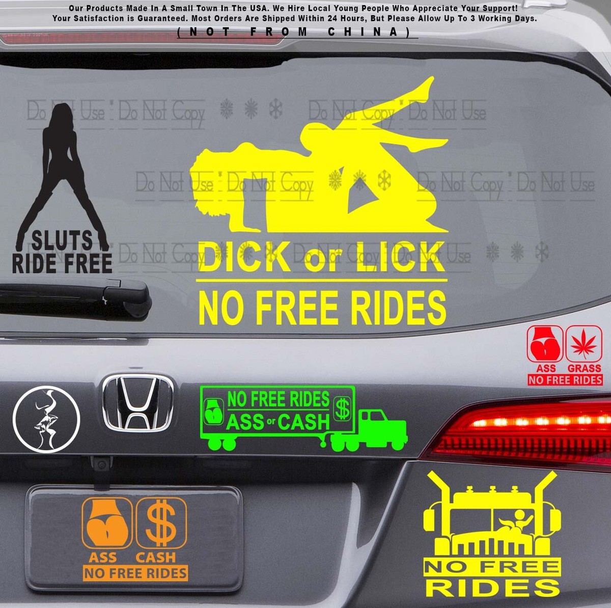 Adesivo Umoristico Per Auto '6 Game' - NoBS Graphics - Vinile Per Auto, Camion, Meme