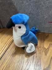 TY Beanie Baby- Rocket The Blue Bird - Rare, Retired, Tag Errors 1997 Original 