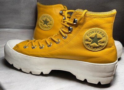 Converse Chuck Taylor All Star Lugged Winter Hi Gold Dart Gore-Tex Women s 9 EUC