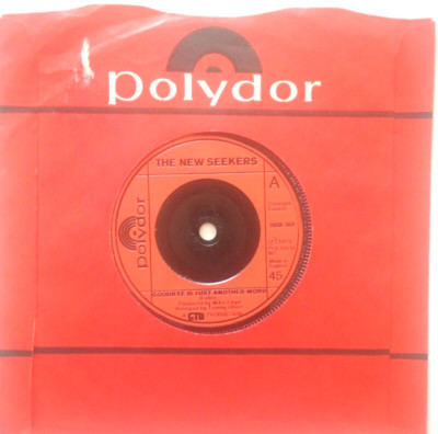 The new seekers - goodbye is just another word- excellent condition 7  vinyl