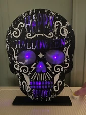 Halloween Haunting Skull Light Up Spooky Table Top