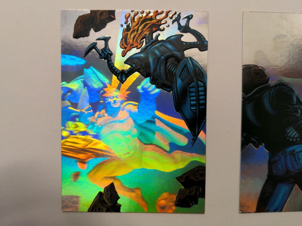 Batman and Superman Holoburst 2 1996 insert card Fleer Rare - Image 2 of 4