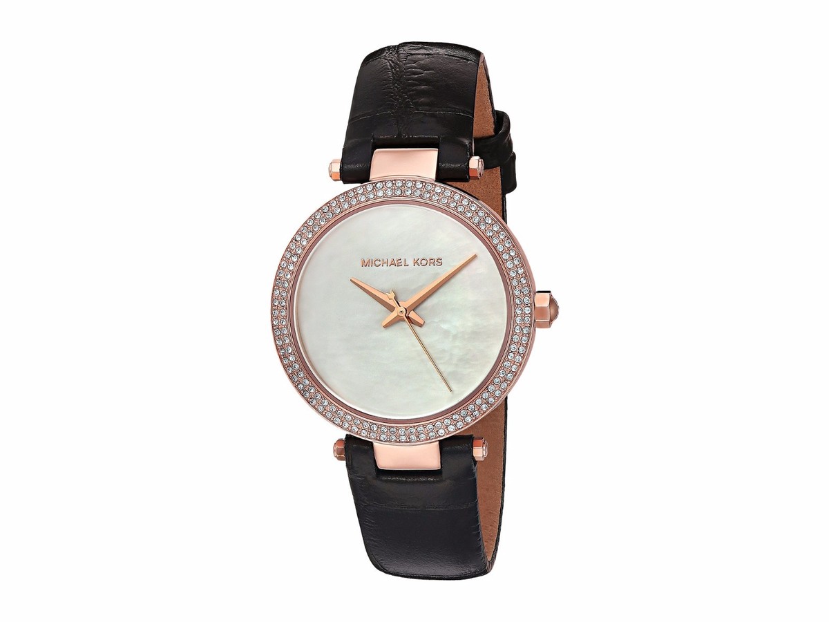 Michael Kors Mini Parker Mother-of-Pearl Rose Gold Tone Michael Kors Mini Parker Mother-of-Pearl Rose Gold Tone