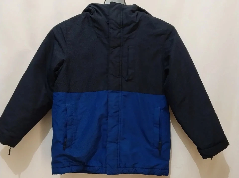 Jaqueta The Children’s Place Boys forrada de lã tamanho M 7/8 azul manga longa ~ Usada - Imagem 2 de 4