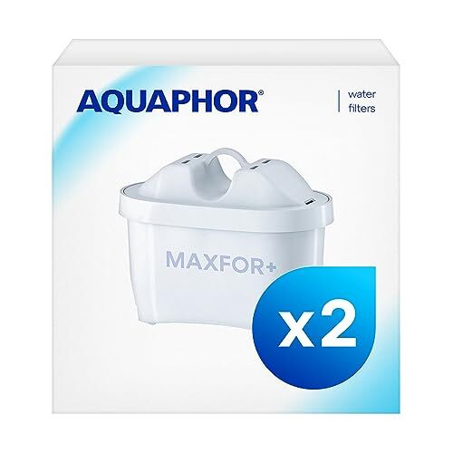 AQUAPHOR MAXFOR+ Pack 2 Cartuccia Filtro Acqua, plastica Aquaen, Bianco, (M3O)