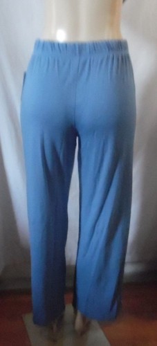 KAREN NEUBURGER PAJAMAS WHITE BLUE CHAMBRAY STRIPE TOP & BLUE LONG PANTS XL - Bild 9 von 12
