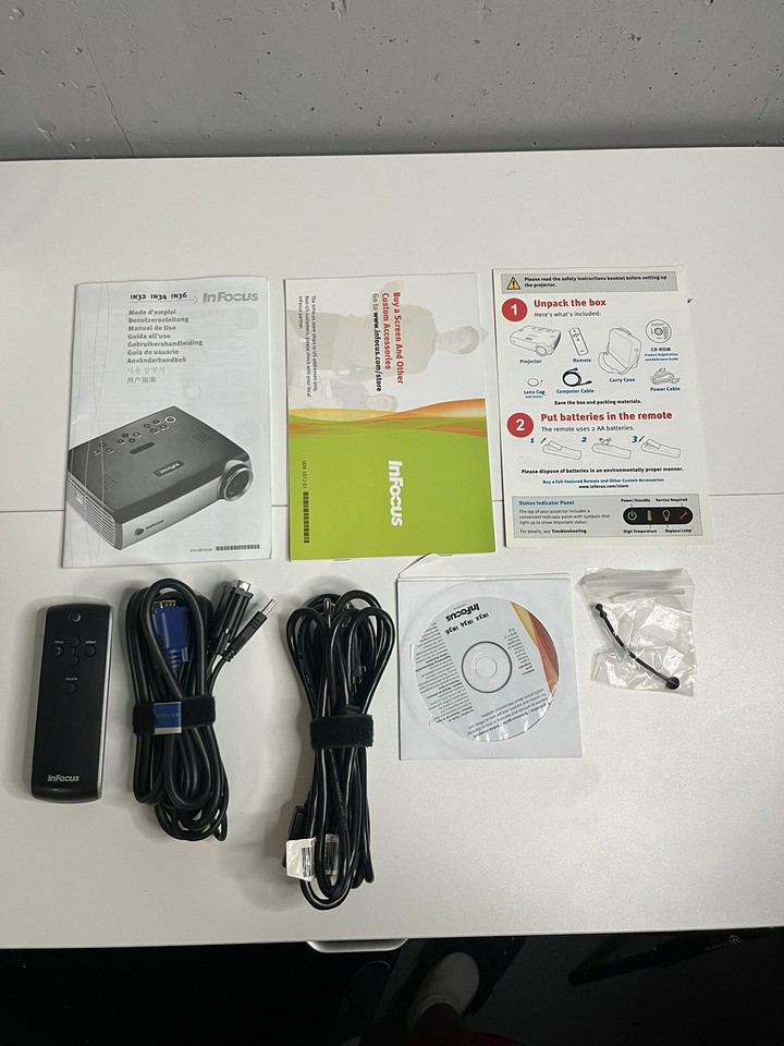 InFocus IN34EP DLP Projector 797212693594| eBay
