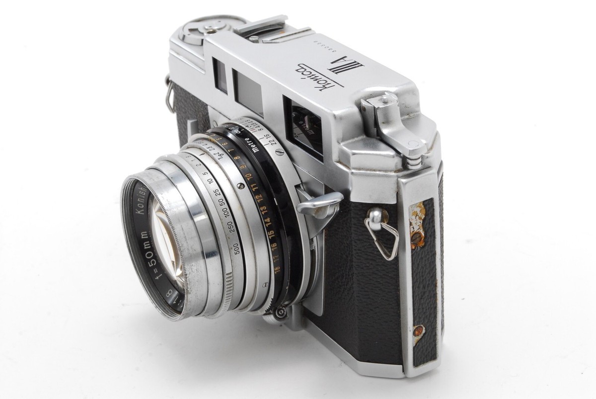 Near Mint-] Konica IIIA III A Rangefinder Film Camera