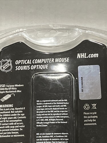 Aqua Mouse Boston Bruins NHL Officially Licensed Optical USB Wired New - Foto 5 di 7