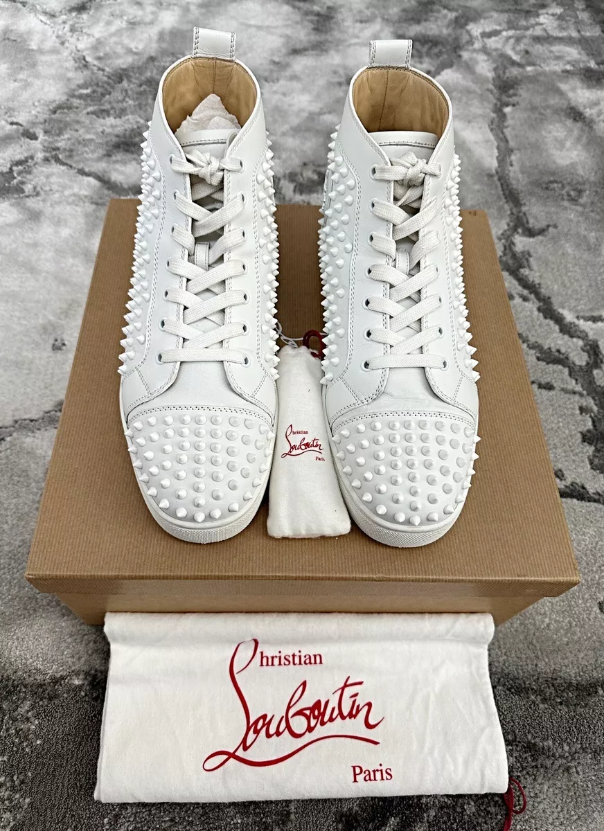 Men's Christian Louboutin White Sneakers & Athletic Shoes