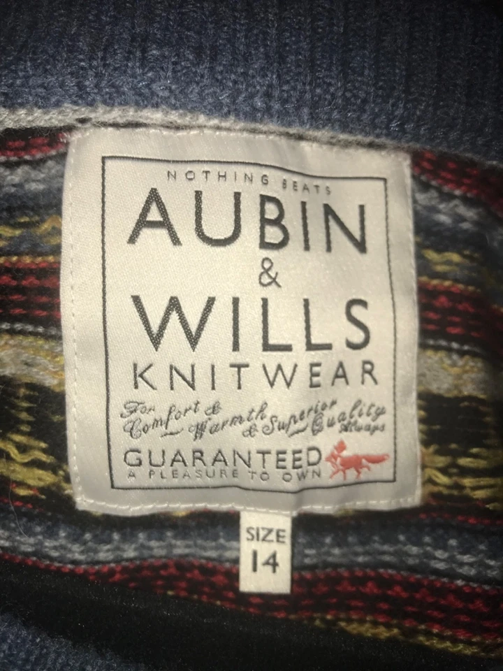 Aubin & Wills Women's Jumper 10% Cashmere 90% Wool Round Neck Pullover Size 14 - Image 4 of 4