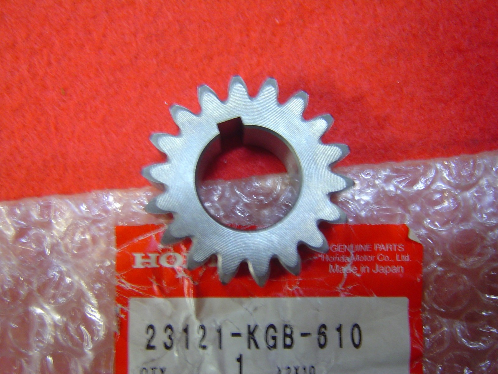 Pignon transmission primaire 18dts vilebrequin VT125C XL125V en acier forgé renforcé
