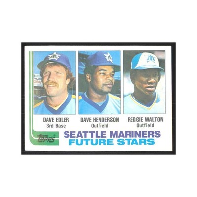 1982 Topps Dave Edler/Dave Henderson/Reggie Walton Mariners #711