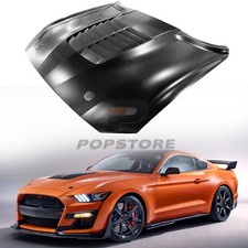 Aluminum - Front Hood Panel For 2018-2023 Ford Mustang Gt500 Style Aluminum - Front Hood Panel For 2018-2023 Ford Mustang Gt500 Style