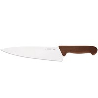 Giesser Langes Kochmesser 23 Cm Braun Mit Breiter Gestanzten Klinge 8455 23 Br