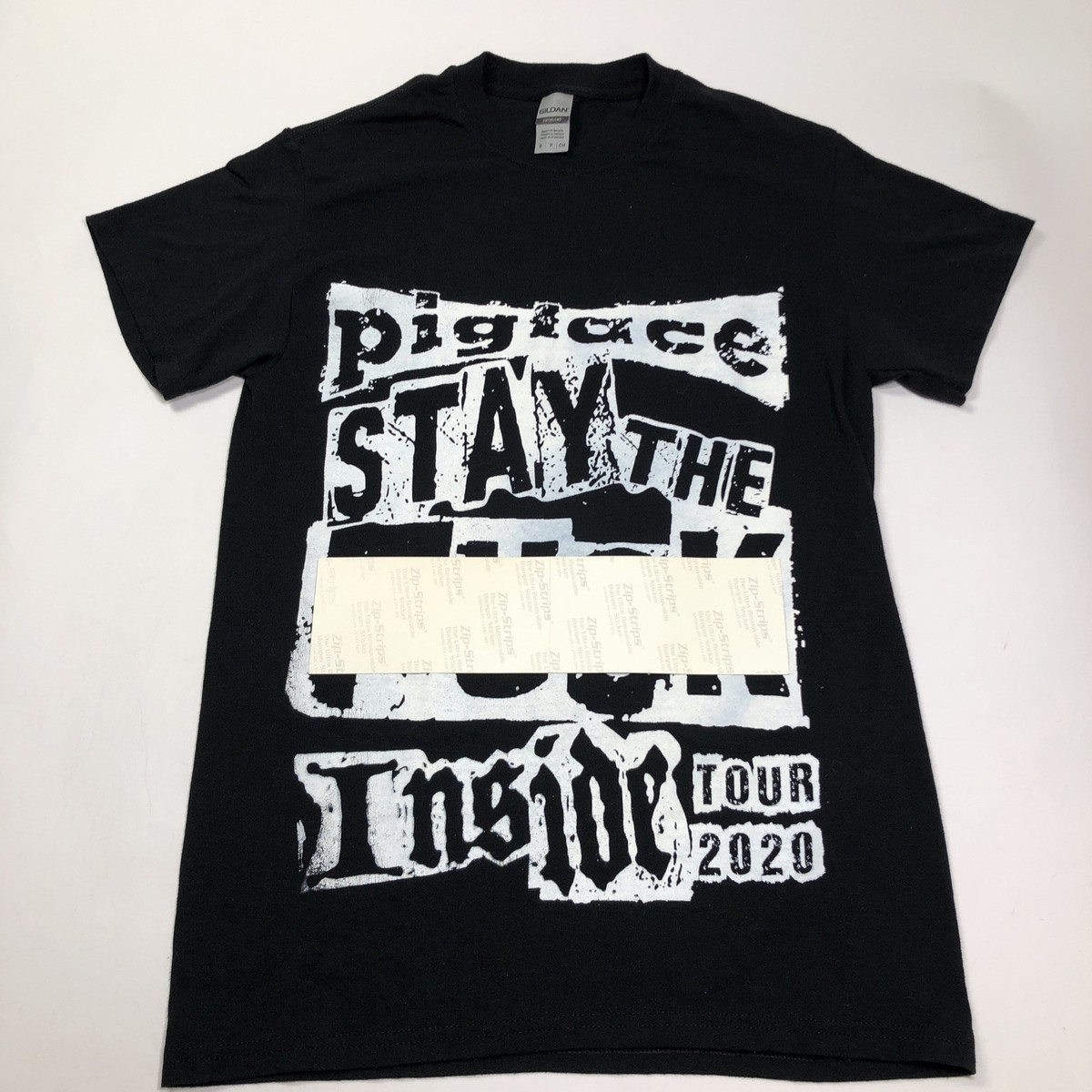 Pigface Stay The F*** Inside 2020 Tour Dbl Sided Small T Shirt Rare Band Tee