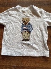 Polo Bear By Ralph Lauren Youth size 6 month White T Shirt Unisex