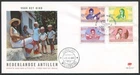 Colonies D32 Netherlands Antilles CURACAO 1969 FDC 4v Children Music