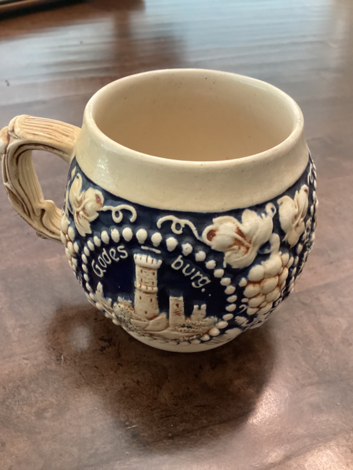 (6)Gerz German Castle Stoneware Cups Mugs 1940's Collectable 3030 Mug