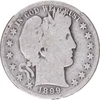 1899-S 50c Barber Half Dollar ~ Good
