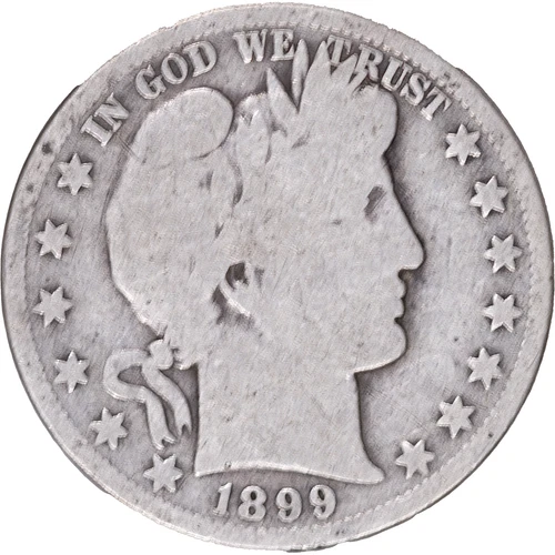 1899-S 50c Barber Half Dollar ~ Good