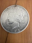 1925 PEACE SILVER DOLLAR UNGRADED - BEAUTIFUL COIN.                         51