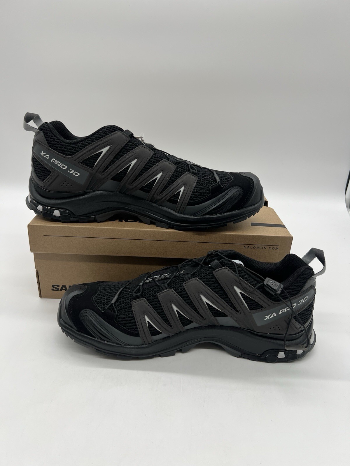 Salomon XA PRO 3D Men’s Sz 11 Black Magnet Quiet Shade Trainers Sneakers Shoes.
