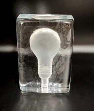 One Block From Block Lamp Frozen Light Bulb Koskinen Design House Stockholm