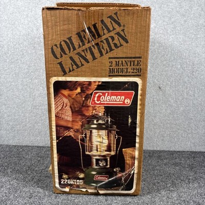 Vintage July 1980 COLEMAN MODEL 220K195 - NEW UNUSED Super Clean, With Box