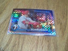 KYLE SCHWARBER  2024 TOPPS CHROME X- FACTOR REFRACTOR  BASEBALL CARD # 71