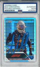 Max Verstappen Signed Autograph Slabbed 2023 Topps Chrome F1 Card PSA DNA