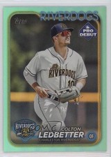 2024 Topps Pro Debut Aqua Foil 10/75 Colton Ledbetter #PD-199 sc8