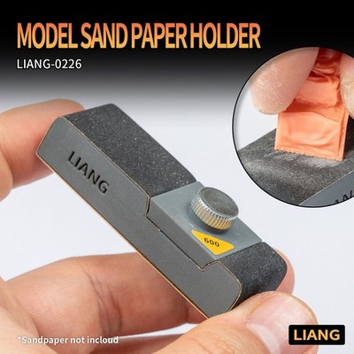LIANG-0226 Modell Sandpapierhalter Klebstofffreie Schleifbrett Modell Zubehör