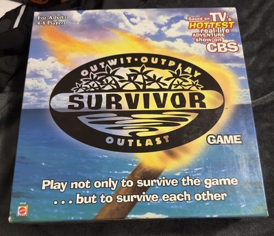 Survivor Board Game 2000 CBS Official Mattel Outwit Outplay Outlast Original