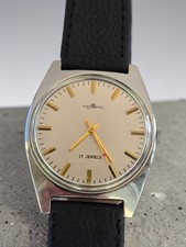 Vintage Uhr Tempic 17 Jewels Armbanduhr Mechanic Uhr Made In Deutschland Men's 