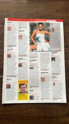 BEYONCE B DAY album review poster | 2006 Q Magazine cutout (1 page)