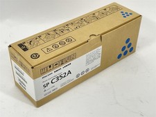 NEW Genuine Ricoh Savin Lanier SP C352A Cyan Printer Toner Cartridge 408212