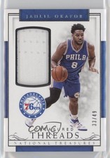 2016-17 Panini National Treasures Treasured Threads 33/49 Jahlil Okafor #3 5x8