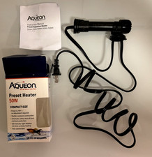 Aqueon Preset Heater 50W Submersible Aquarium Heater for Up to 20 Gallons