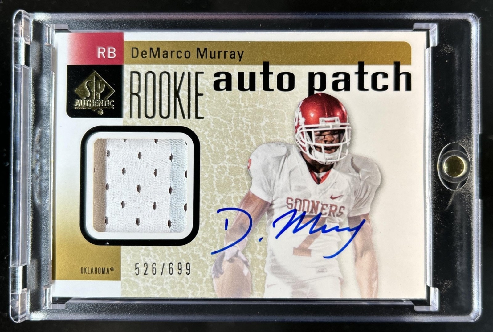 DeMarco Murray SP Authentic #216 Autograph Patch