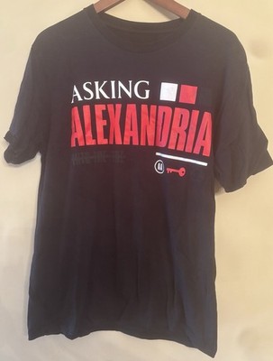 Asking Alexandria Into The Fire Band T-shirt Size Medium/Large Metalcore Screamo